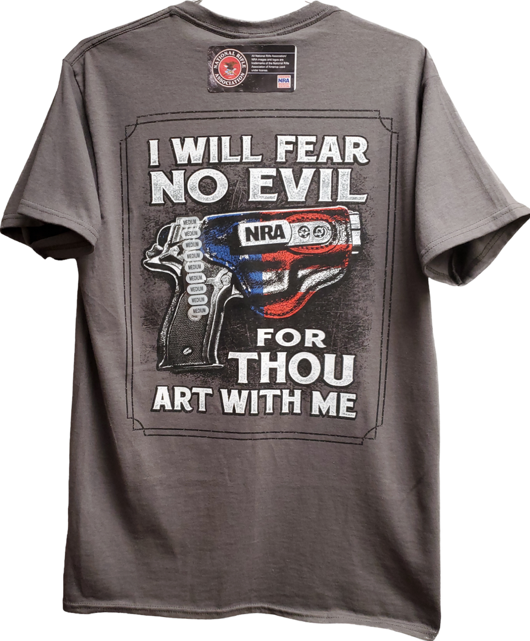 Men's Buck Wear Fear No Evil NRA Shirt 7297