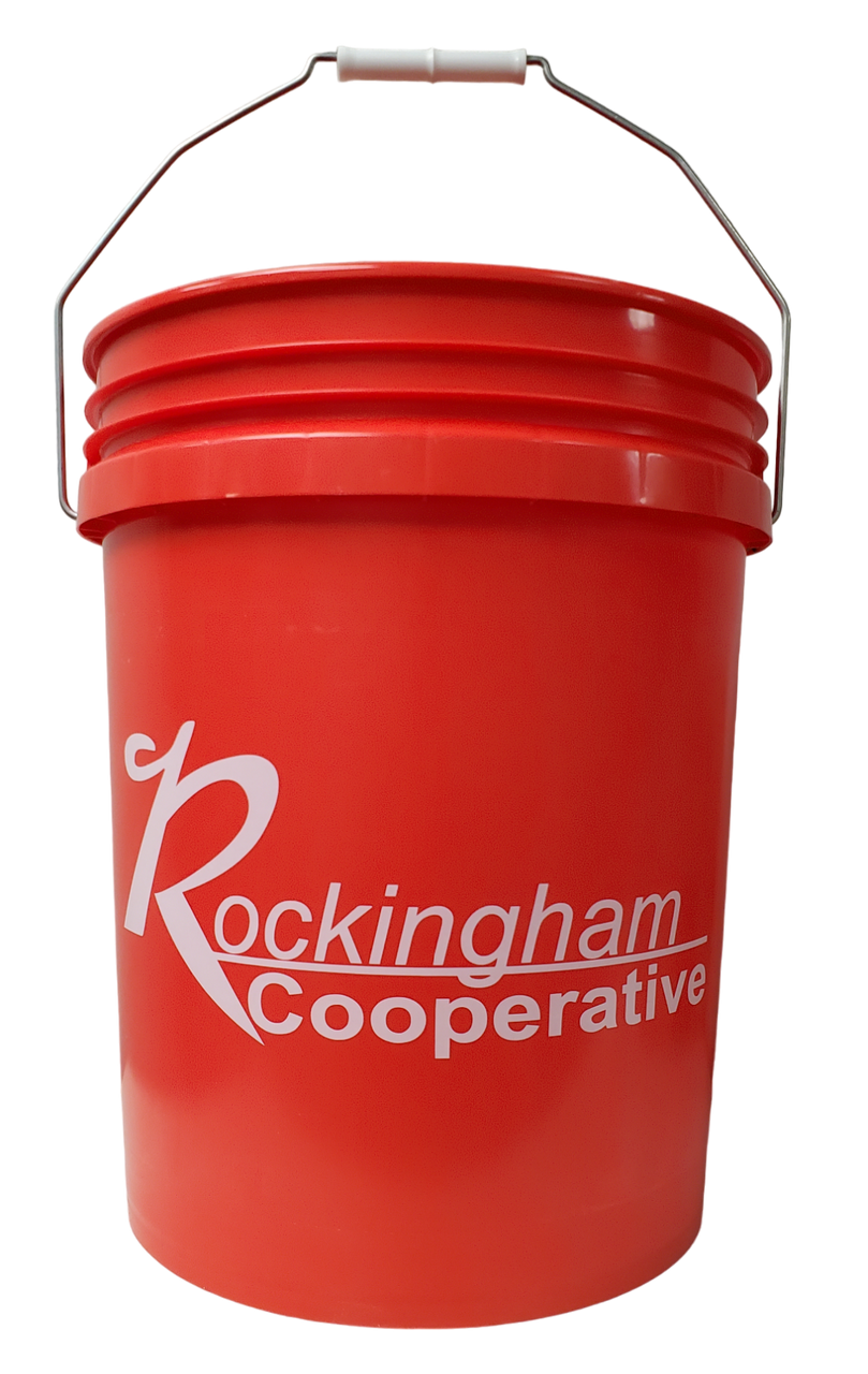 Rockingham Cooperative Red Bucket