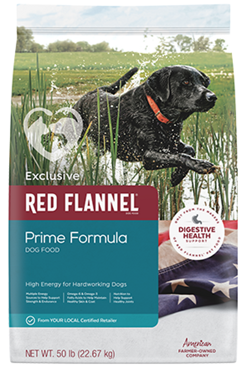 Exclusive® Red Flannel® PRIME Dog Food 50# Exclusive® Red Flannel® PRIME Dog Food 50#