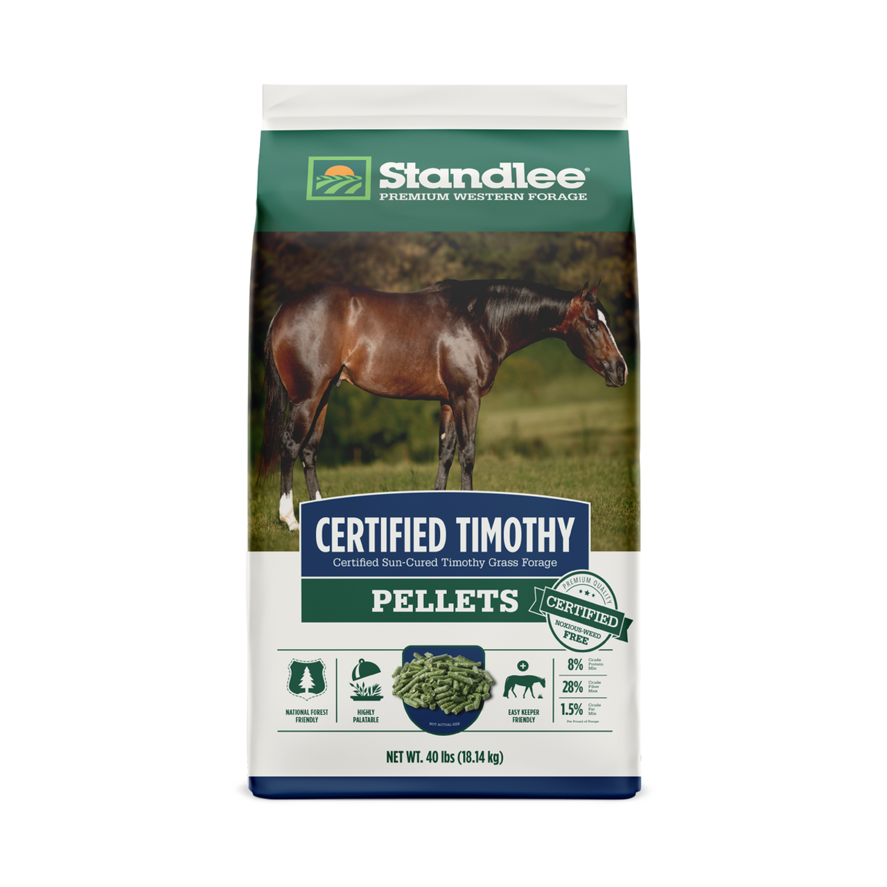 Standlee® Certified Timothy Grass Pellets, 40lb