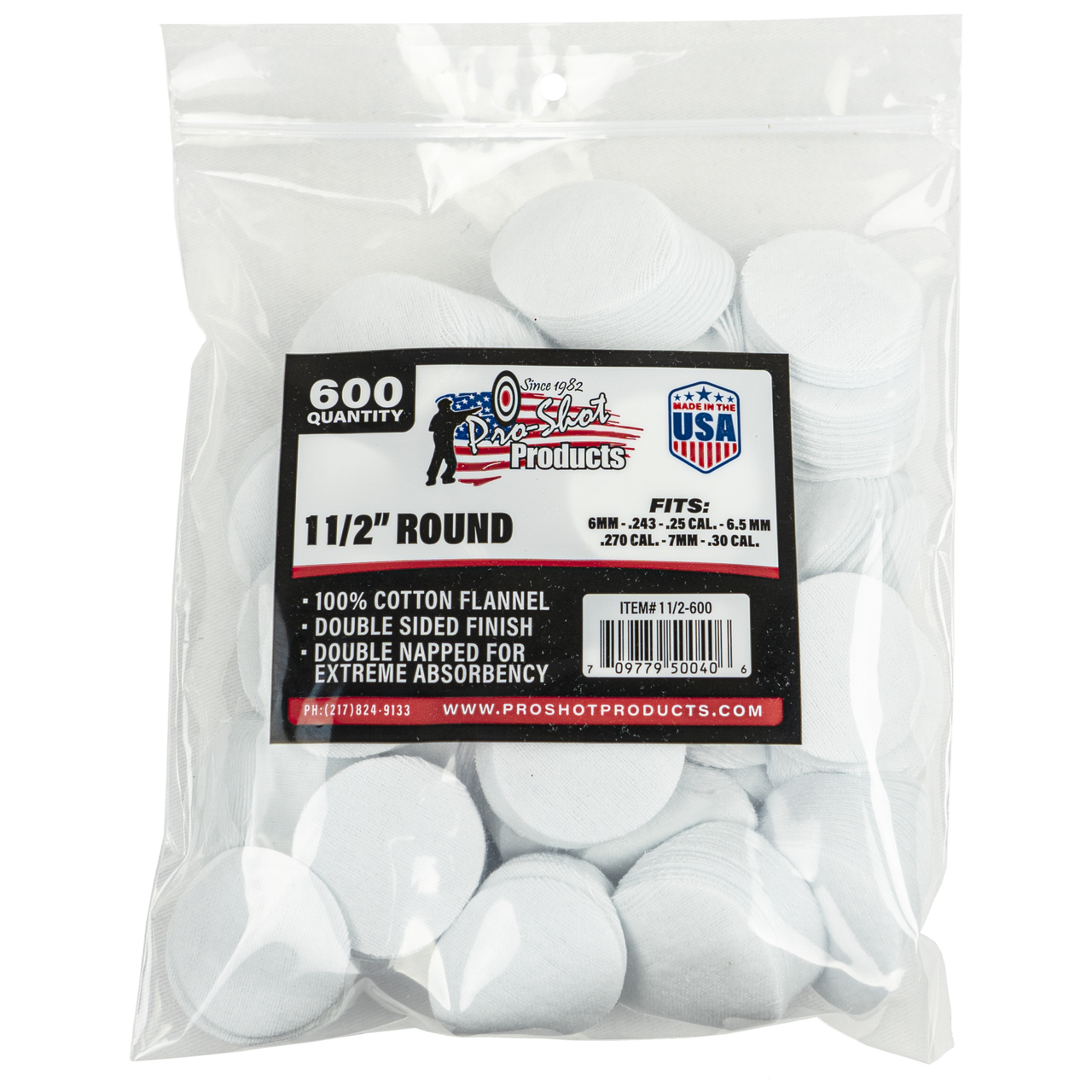 Pro Shot® 6mm-.30 Cal. - 1 1/2" Round - 600 Count