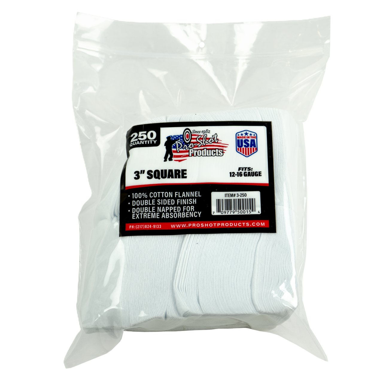 Pro Shot® 12-16 Gauge - 3" Square 250 Count