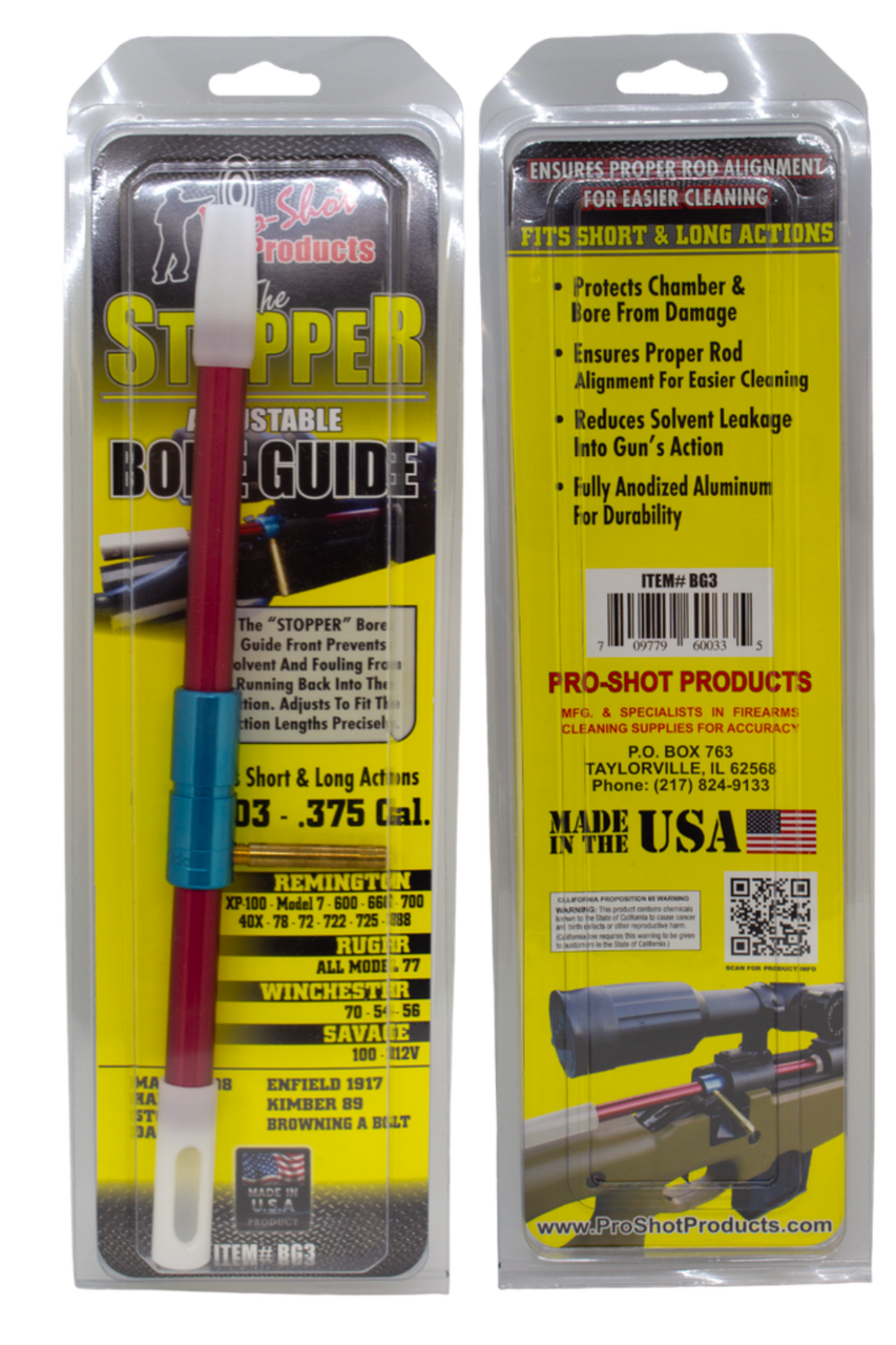 Pro Shot® 'The Stopper'  Bore Guide for .303 Cal. - .375 Cal. Short/Long Action