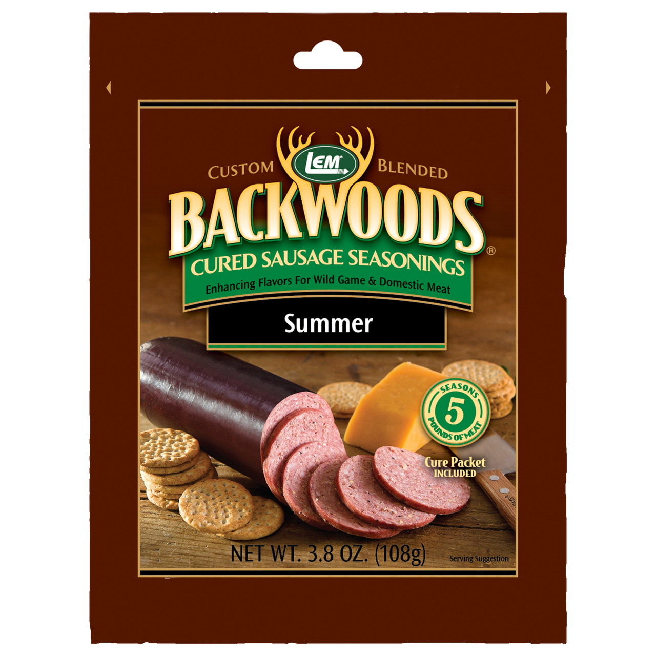 LEM® Backwoods® Summer Sausage Seasoning
5 lb Meat