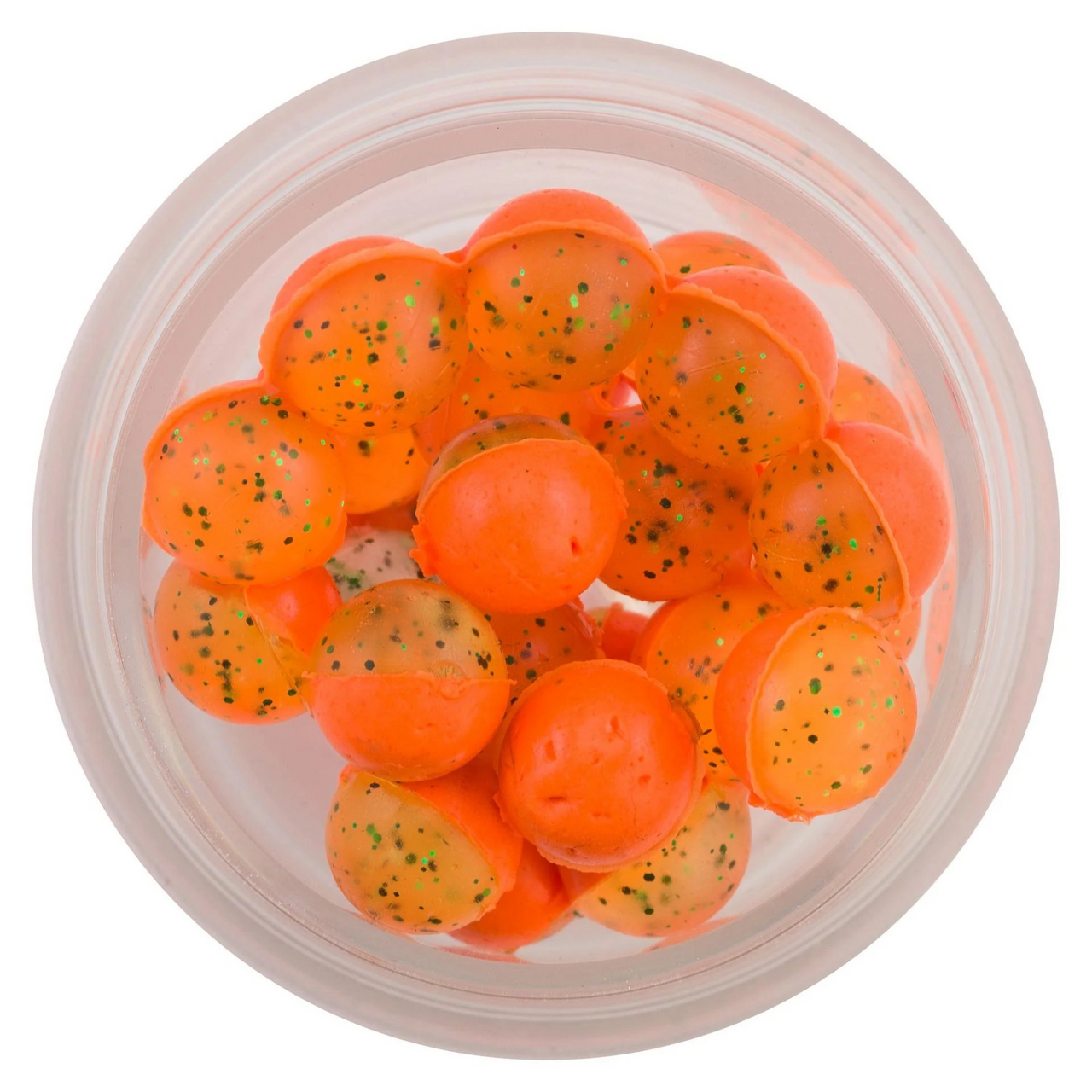 Berkley® PowerBait® Power® Clear Eggs Floating - Clear Green-Fl. Orange with Garlic, 0.5oz PEFMG-CGFO