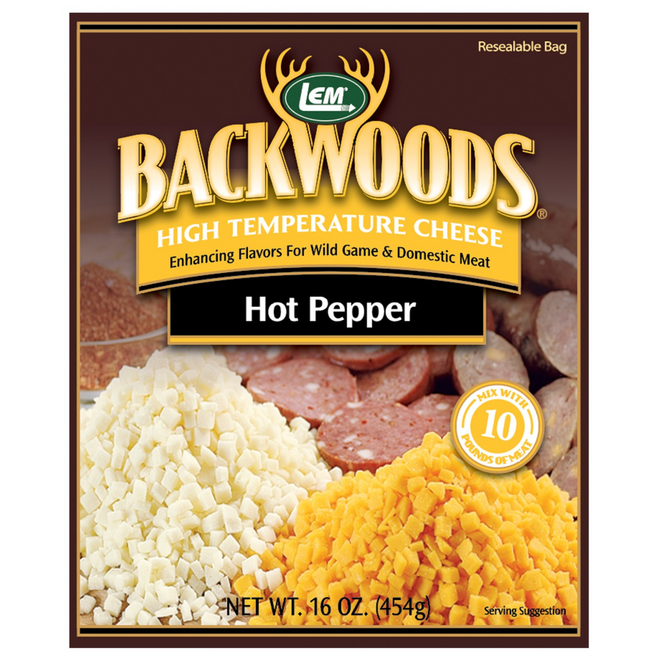 LEM® Backwoods® High-Temp Hot Pepper Cheese - 1 lb
808