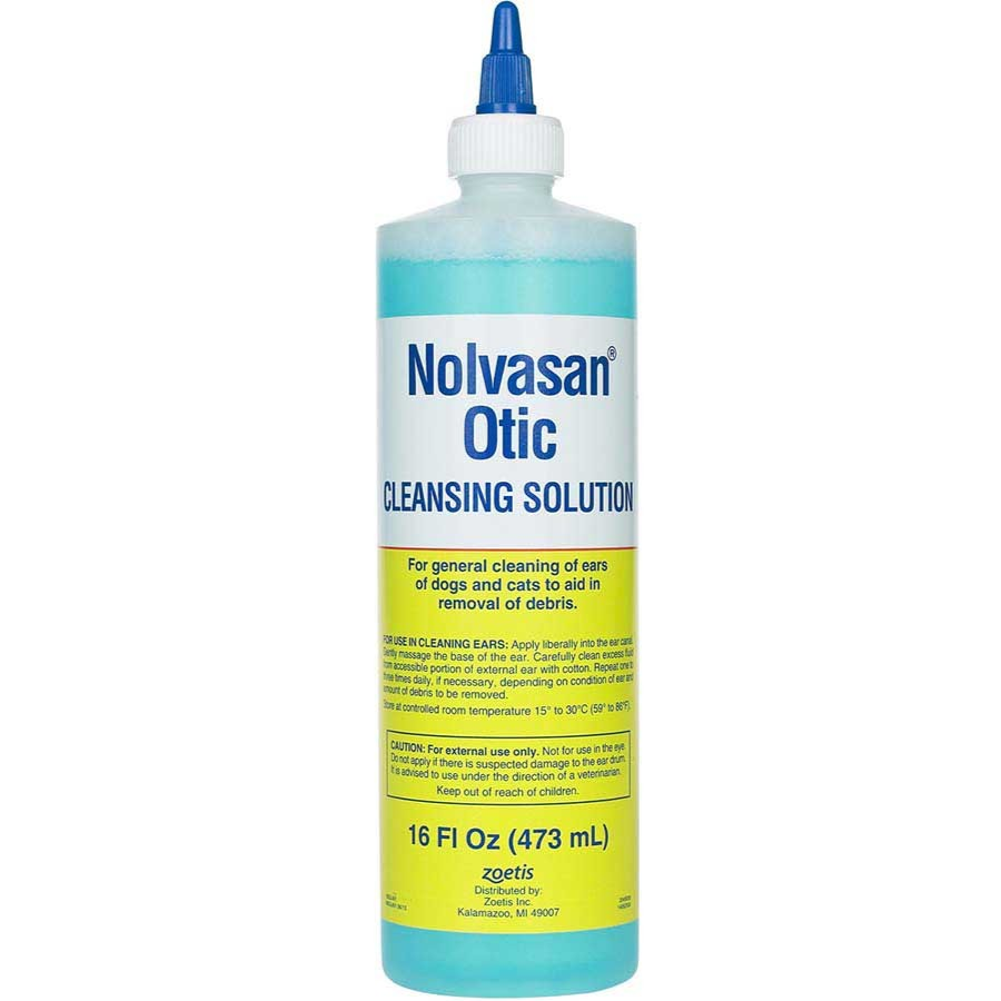 Zoetis Nolvasan® Otic Cleansing Solution, 16 oz.
for cats and dogs