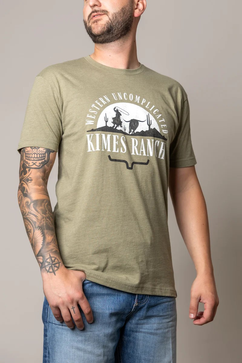 Kimes Ranch® THE CHASE Men's Tee in Light Olive