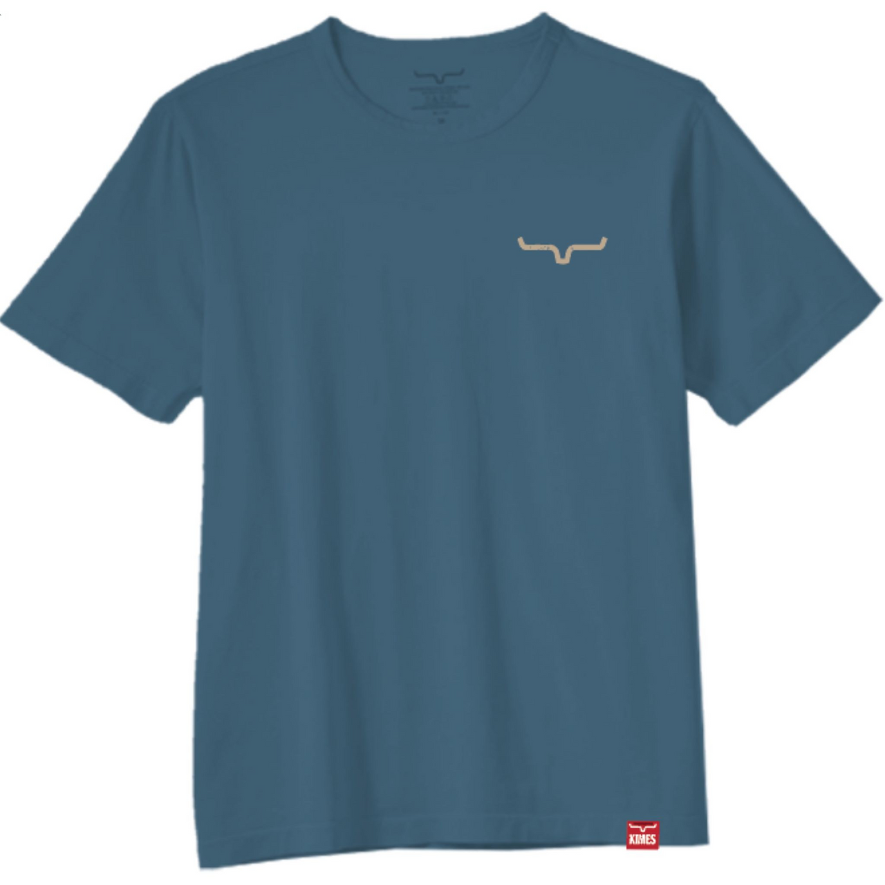 Kimes Ranch® NOT OUR FIRST Men's Tee in Mid Blue