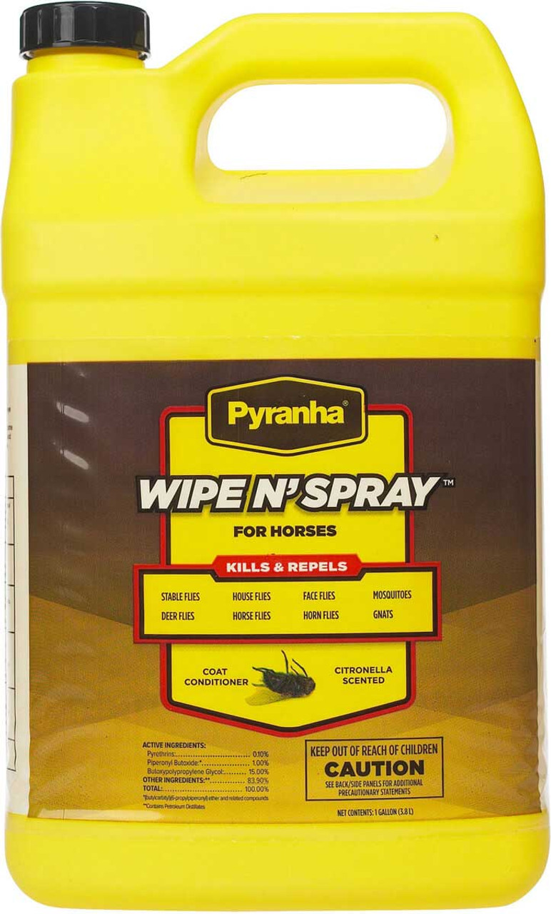 Pyranha Wipe N' Spray Fly Spray Gallon