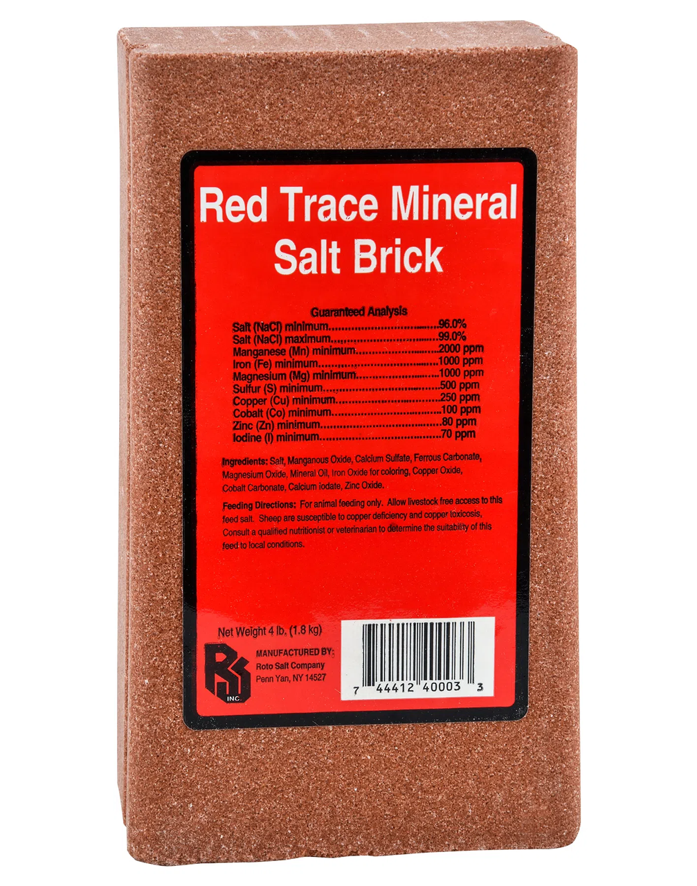 Red Trace Mineral Salt Brick