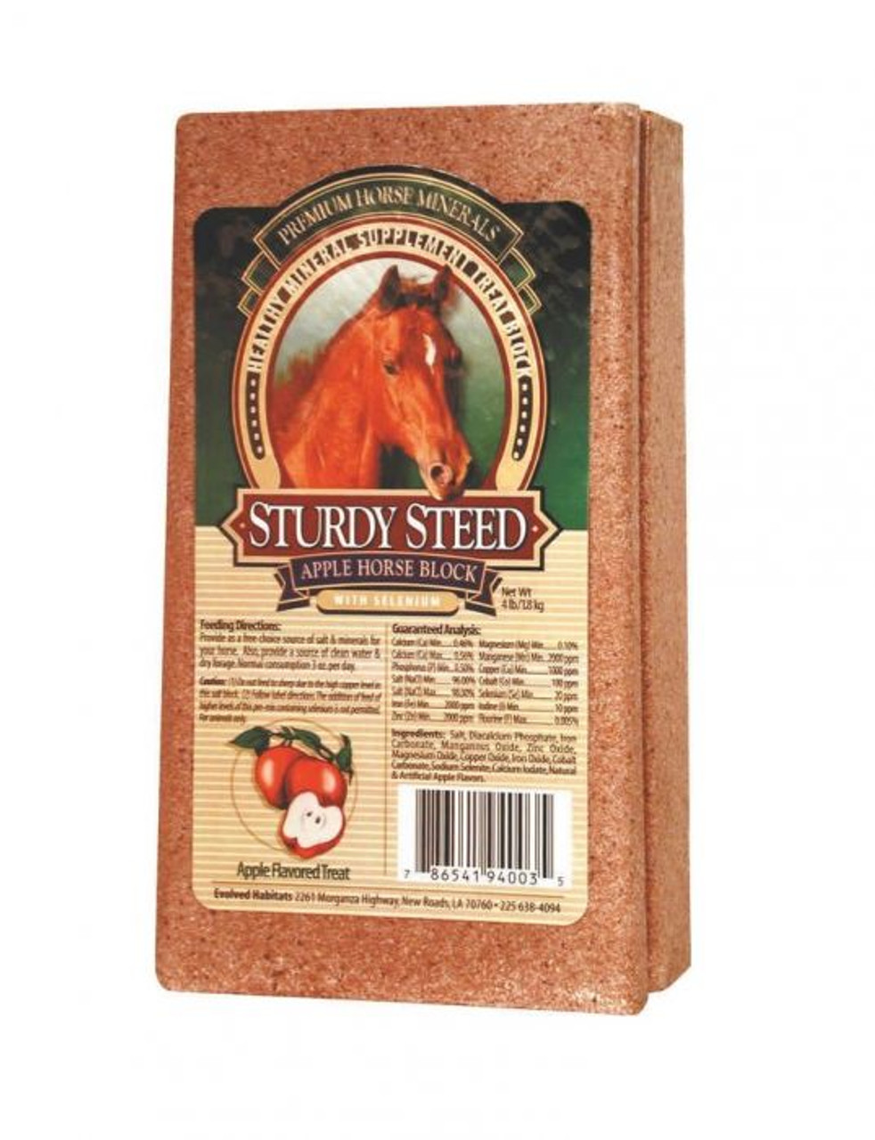 Sturdy Steed 4lb Apple Mineral Block