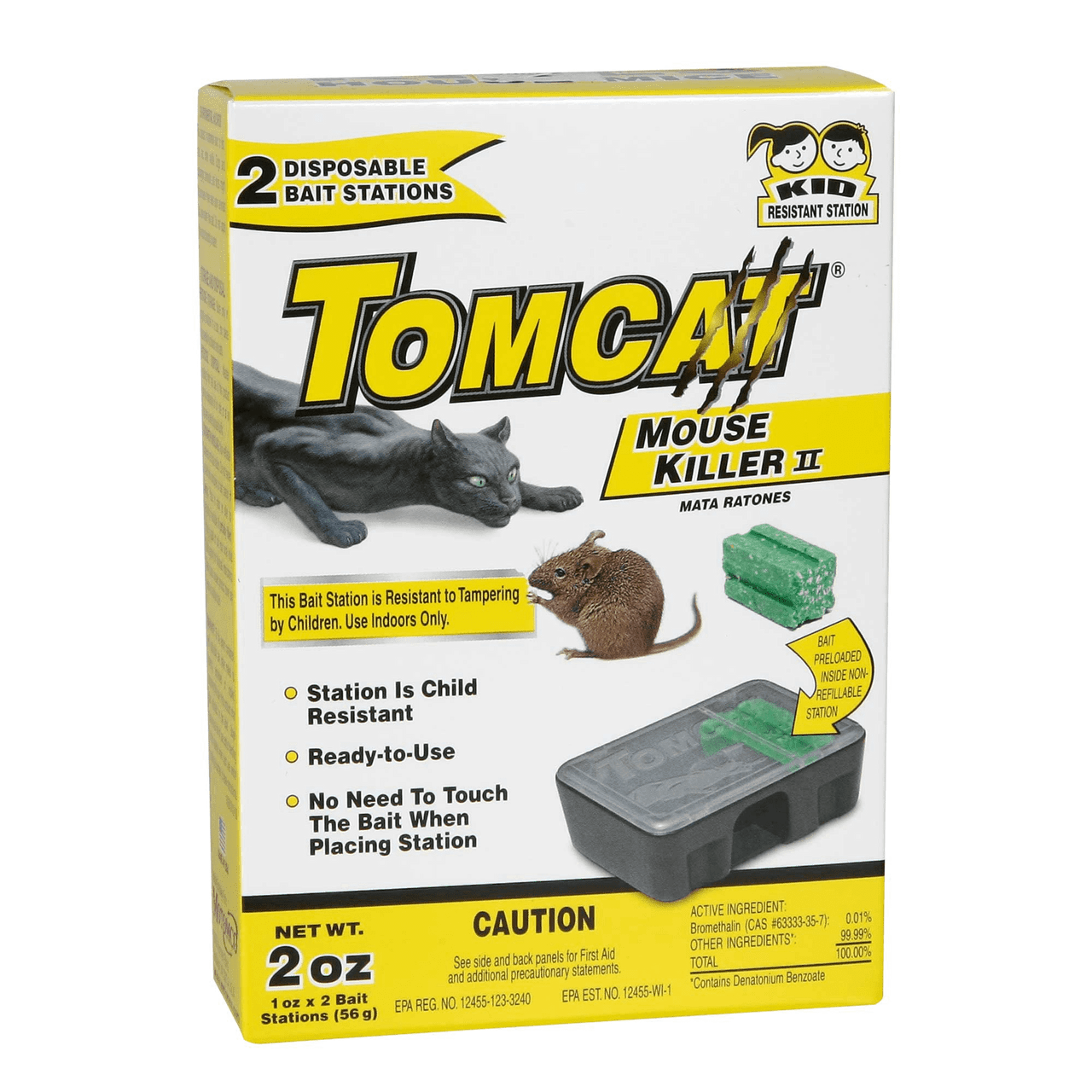 Tomcat Disposable Mouse Killer Bait 2 Pack