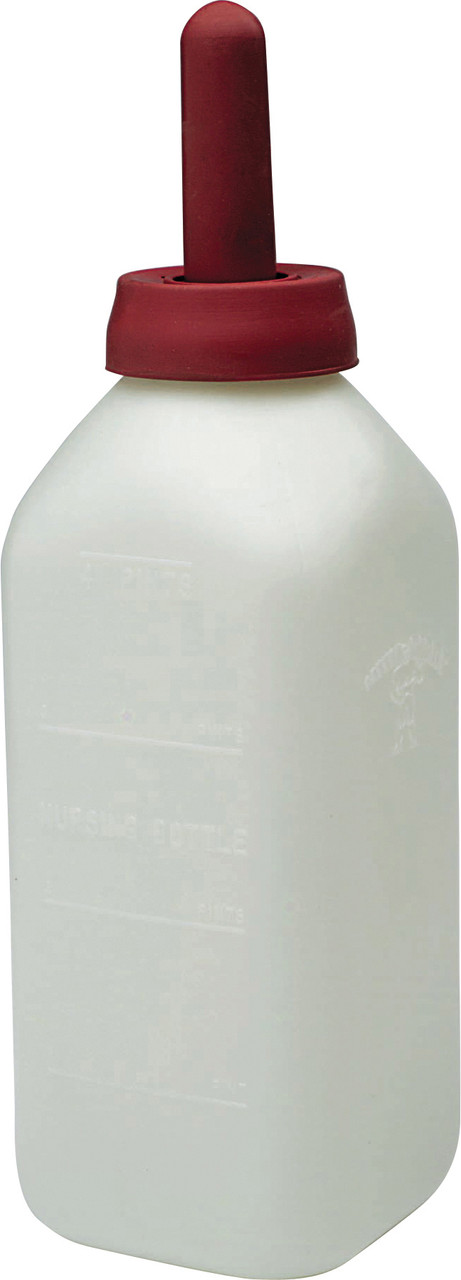 Calf Bottle With Snap On Nipple 2 Quart