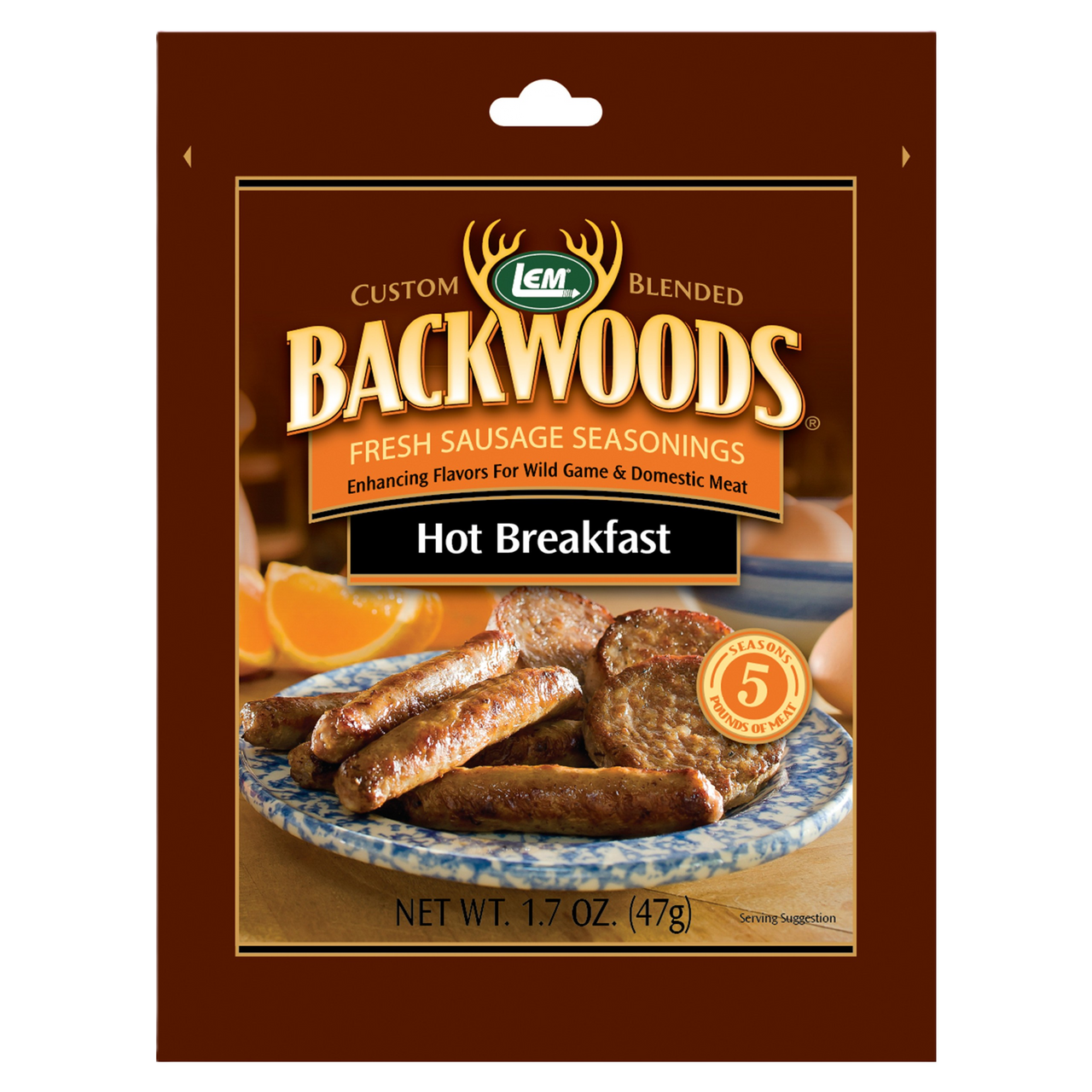LEM® Backwoods® Hot Breakfast Sausage Mix
5 lb Meat