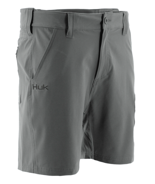 HUK GEAR - Men's - Next Level 7" Shorts - Iron - H2000040 - Front