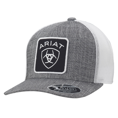 Ariat - Hat - Grey Mesh Logo Patch