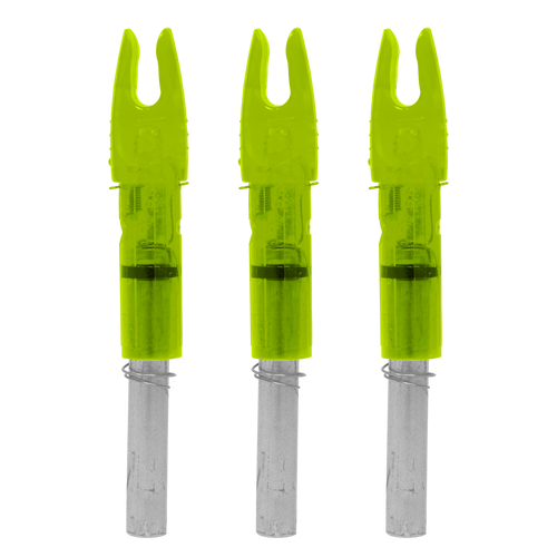 Burt Coyote 3 Pack Green Lighted Nocks S Nock