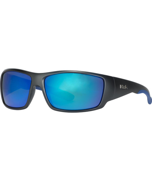 HUK Spearpoint Sunglasses Matte Black / Blue Mirror E0000244-002