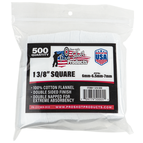 Pro Shot® 6-7mm - 1 3/8" Square 500 Count