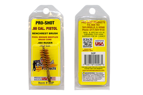 Pro Shot® .50 Cal. Pistol Brush (Benchrest Type)
