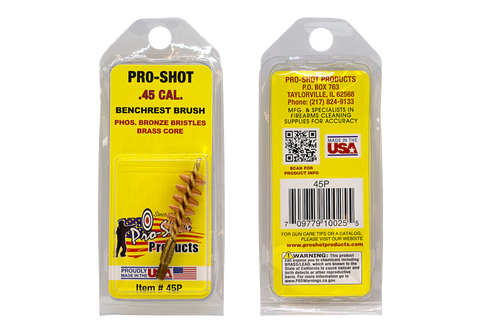 Pro Shot® .45 Cal Pistol Brush (Benchrest Type) Pro Shot® .45 Cal Pistol Brush (Benchrest Type)