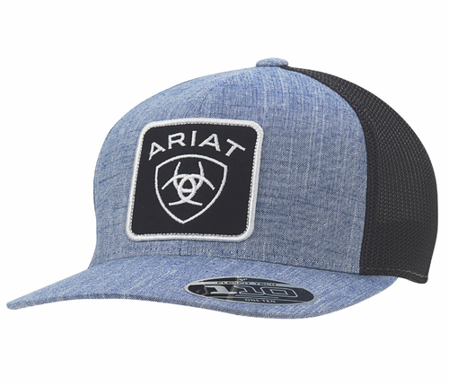 Ariat - Hat - Snap Back/Mesh with Large Ariat Logo Patch - Blue