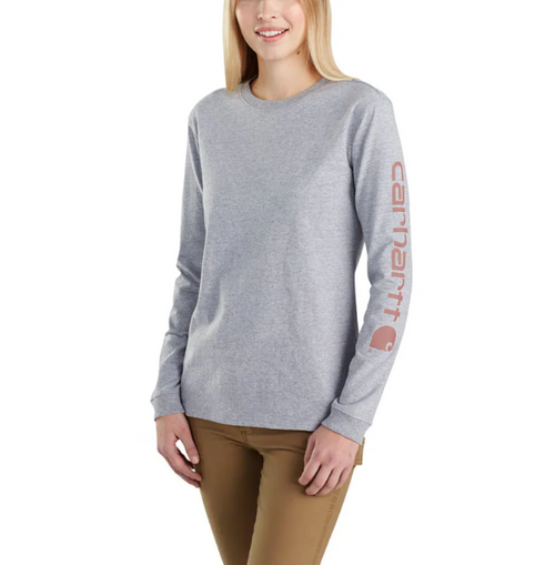 Carhartt Woman's Loose Fit HW Long-Sleeve Graphic Sleeve
103401 Heather Gray