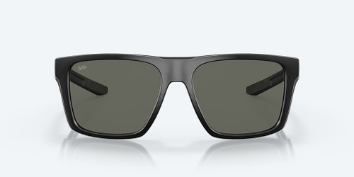 Costa Del Mar Lido Sunglasses in Matte Black frames with gray polarized 580G UV Protected glass lenses.