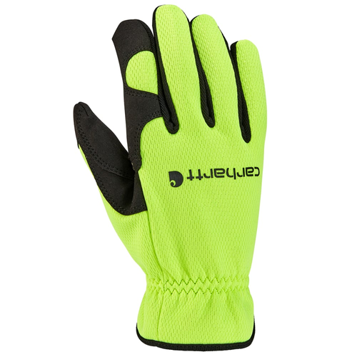 Carhartt - Men's - High Dexterity Open Cuff Glove - High Vis Lime - Back