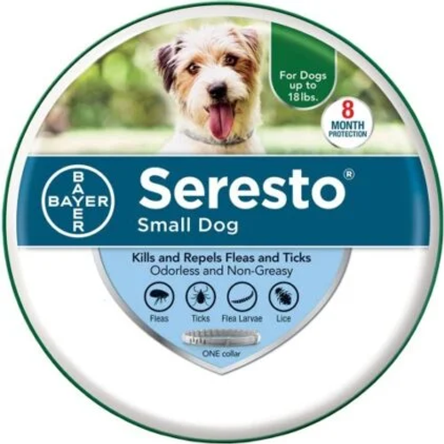Seresto Flea and Tick Collar for Small Dogs up to 18lbs 1 Pack