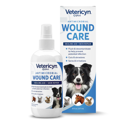All Animal Wound and Skin Care 8oz
for Dogs, Cats, Horses, and Rabbits