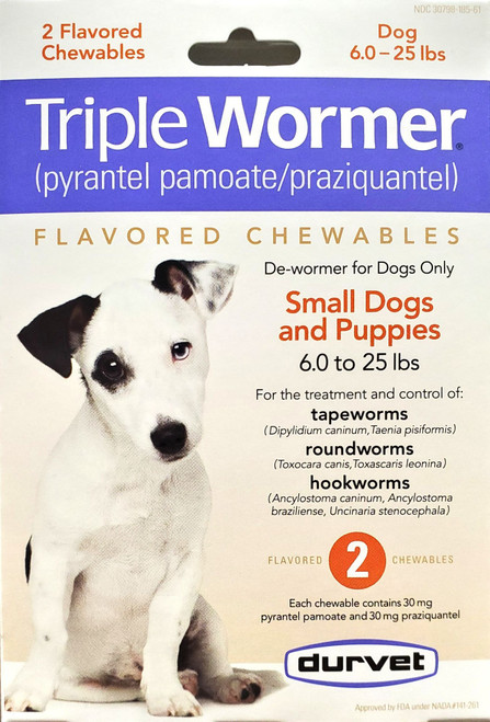 Durvet® Triple Wormer® Puppy & Small Dogs (6-25lbs), 2 ct. Box
7-45801-17603-4