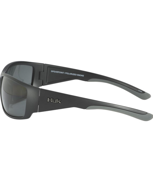 HUK Spearpoint Sunglasses - Matte Black / Polarized Grey Lenses E0000244-001
