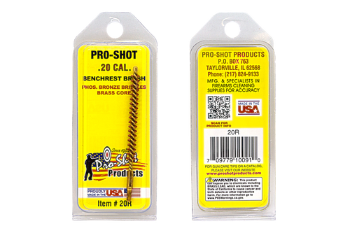 Pro Shot® .20/.204 Cal. Rifle Bore Brush (Benchrest Type)