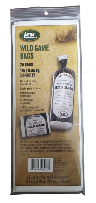 LEM® Wild Game Bags - 1lb, 25 Count