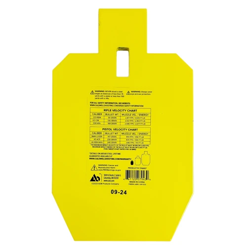 Caldwell® AR500 Steel IPSC, 33% Scale Steel Target
# 1116697