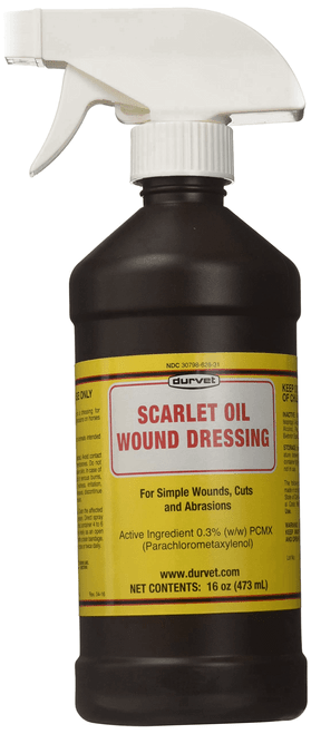 Durvet Scarlet Oil Wound Dressing 16 oz *In Store Only*