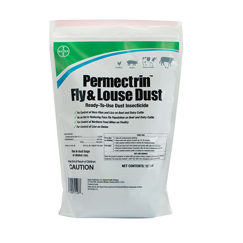 Permectrin Fly and Louse Dust 12.5lbs