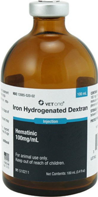 Vet One Iron Dextran 100mg *In Store Only*