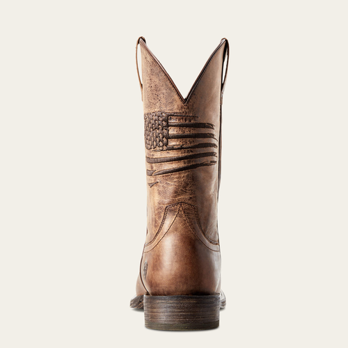 Men's Sport Knockout Western Boots in Dark Whiskey, Size: 7.5 D / Medium by  Ariat