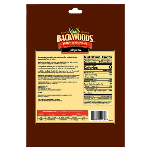 LEM® Backwoods® Jalapeño Jerky Seasoning - 25 lb