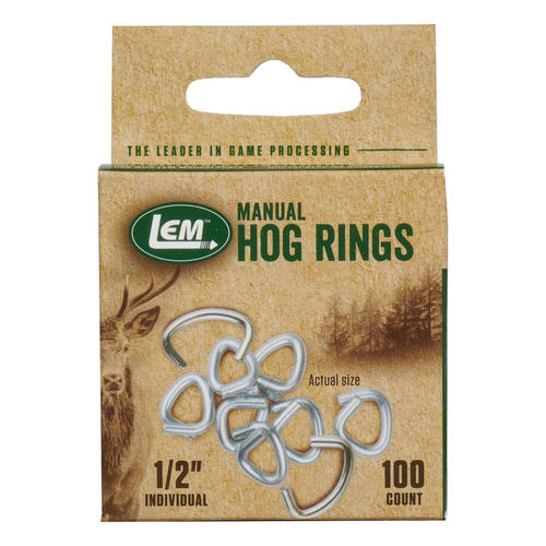 LEM® Hog Rings - 1/2", 100 Count