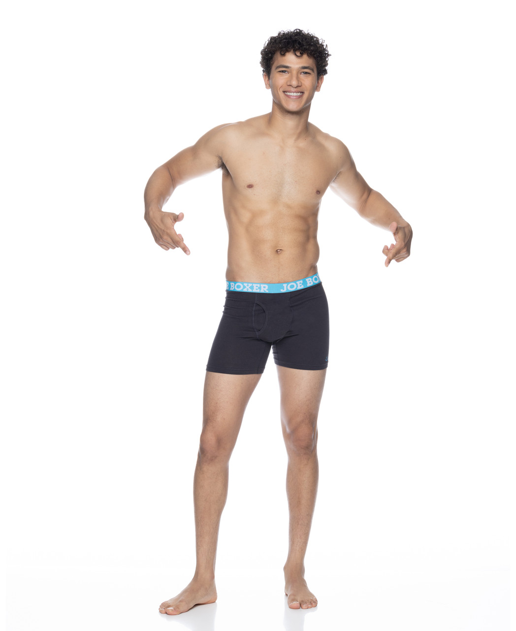 Black Hipster Boxers Pure Cotton 4 Pack