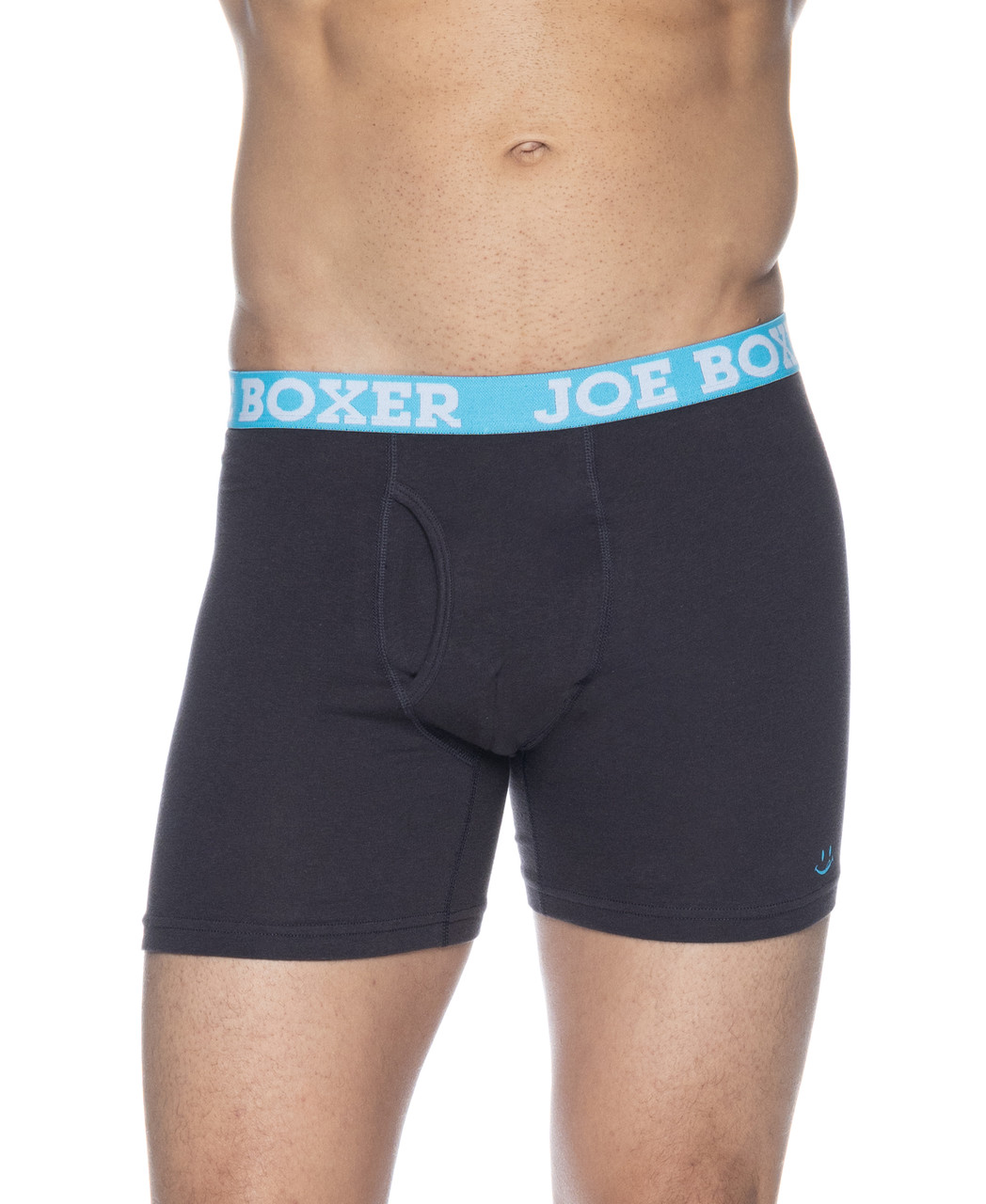 Joe Boxer Men's Boxer Briefs, Small, Grey, 4-pack, 100% Cotton 