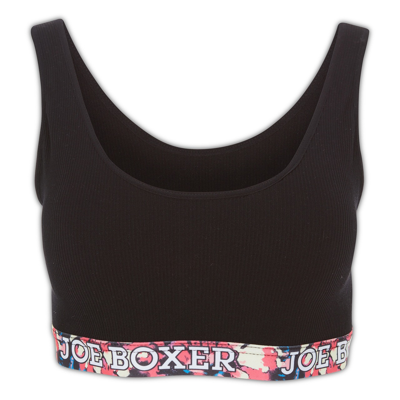 3-Pack Joe Boxer Sports Bras Non-Wired Soft Padded Bralette Black