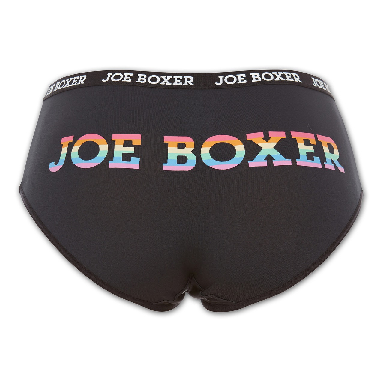 Joe Boxer Women's Hipster Underwear Panties Logo 3-Pair 1x Pink Black Lace