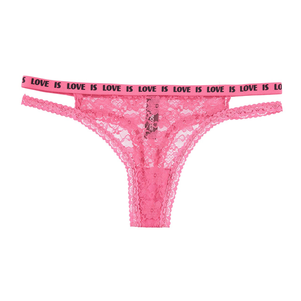 Vs Victorias Secret Pink Lace Strappy Thong Panty Underwear Desire