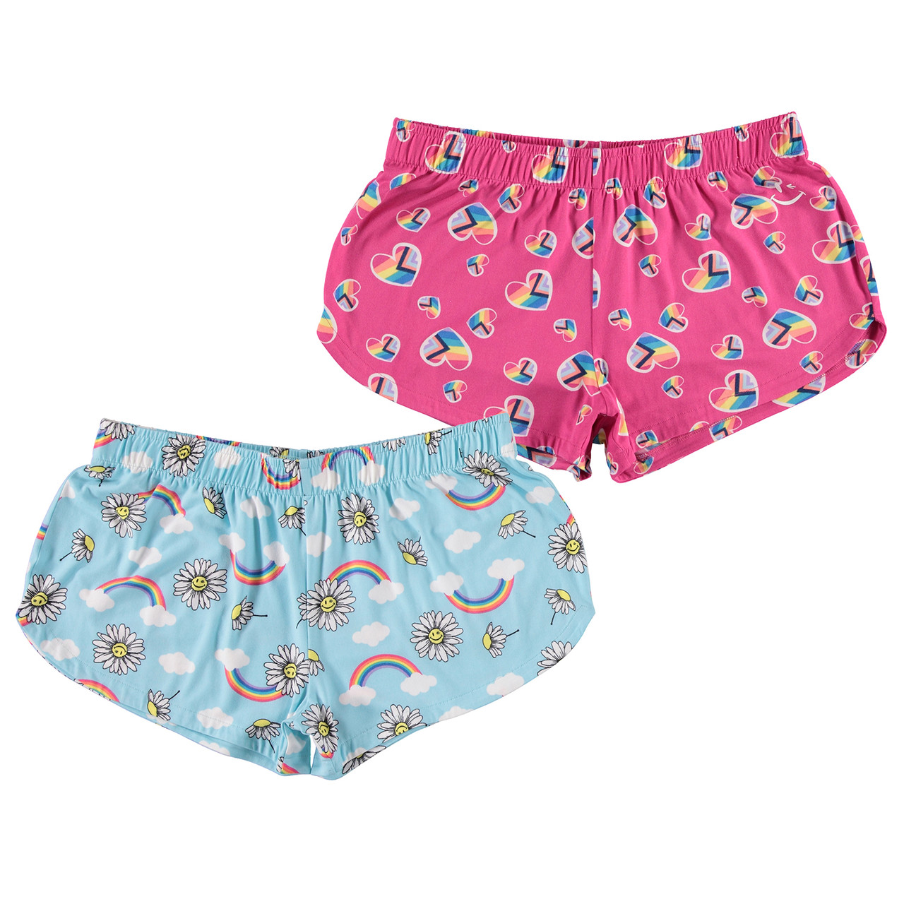 Joe Boxer 2 Piece Teal Pink Pajama Sleep Shorts