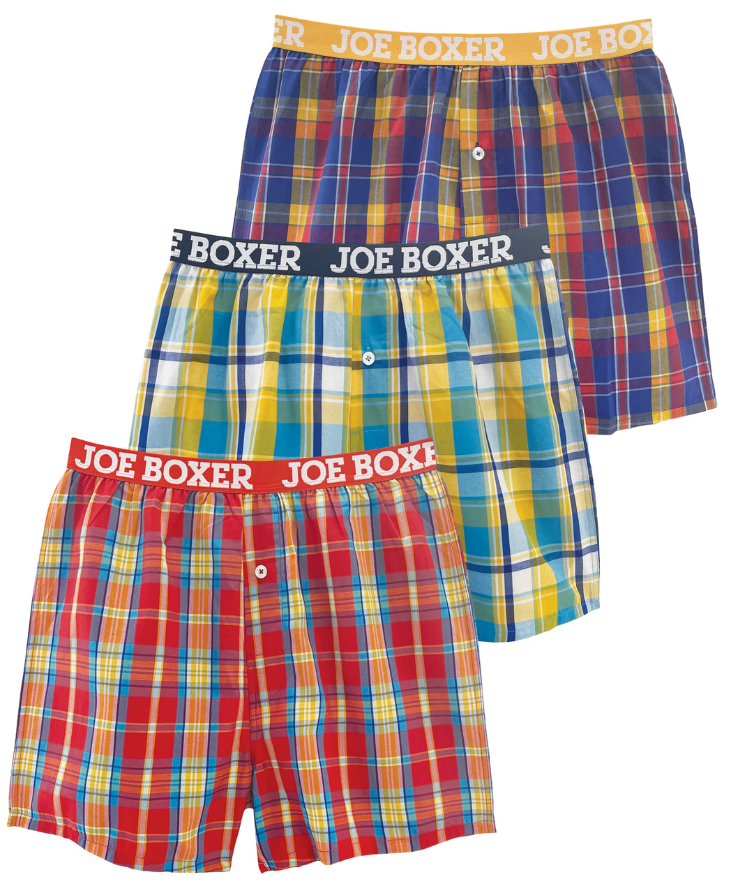 3 Pack Woven Boxers - Gingham